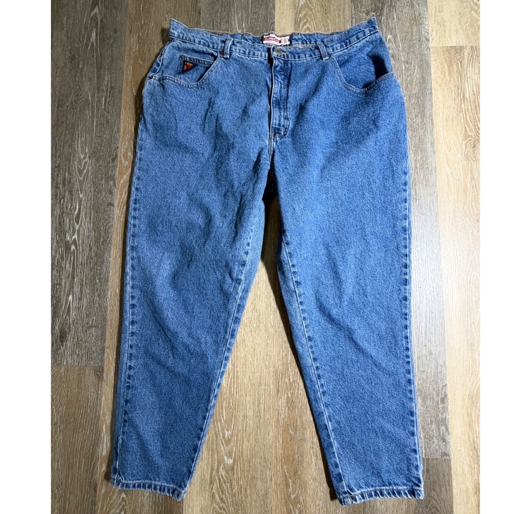 Faded Glory Jeans Womens 22 Short Blue Classic Fit Plus Size High Rise Tapered
